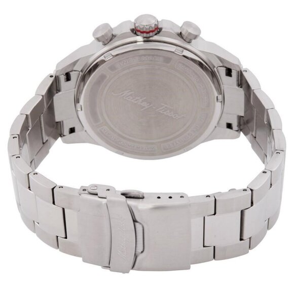 NWT Authentic Mathey-Tissot Field Scout Chronograph Quartz Black Dial Men's Watc - Picture 3 of 3